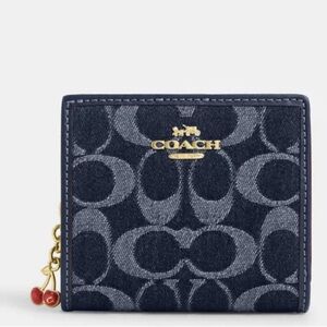 Coach Denim Blue Signature Wallet